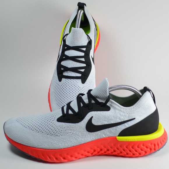 Sold Nike Epic React Flyknit Running Shoes Platinu - Picture 1 of 6